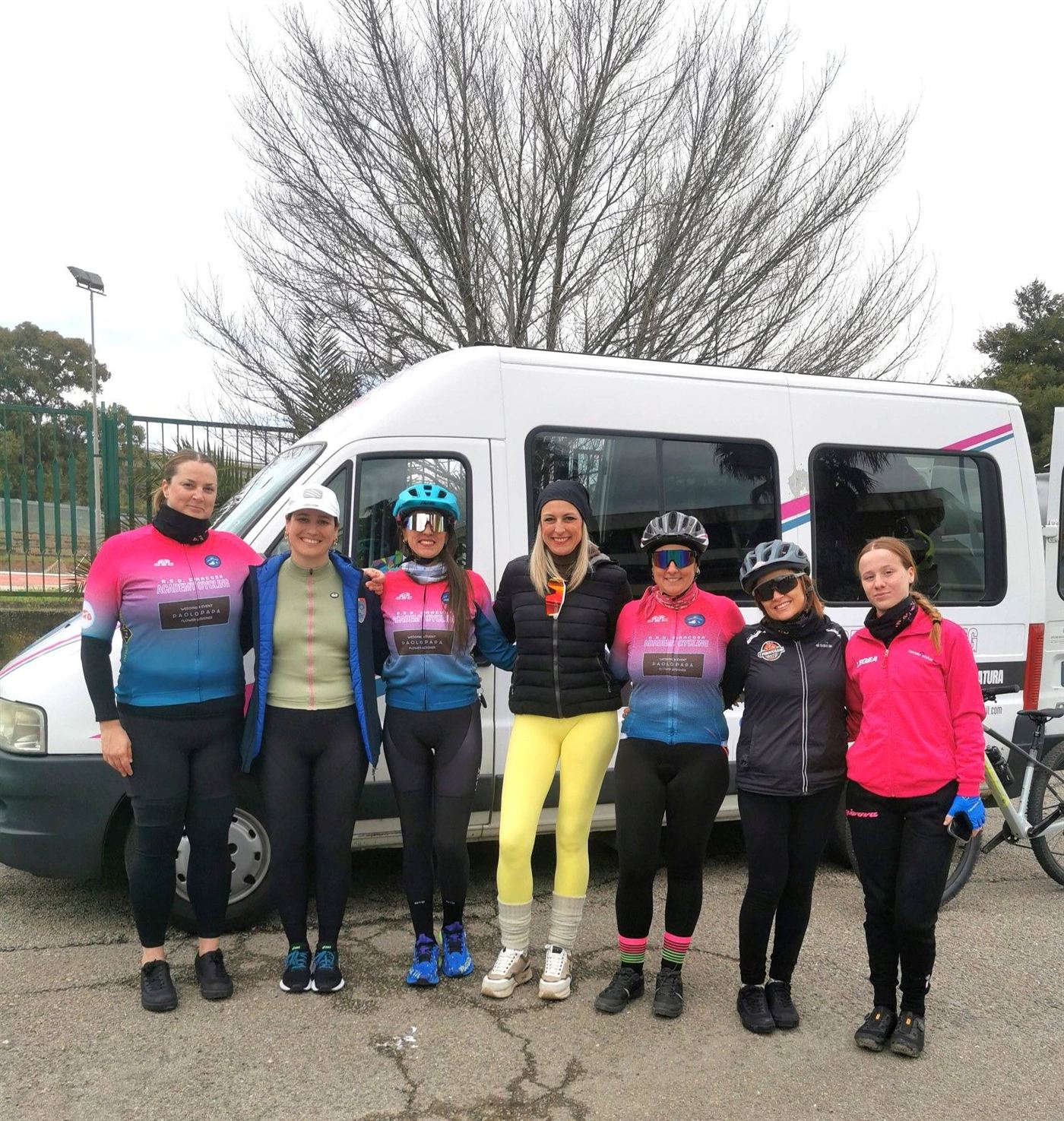 La squadra pronta per un'uscita